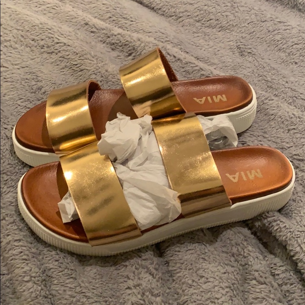 MIA Platform Sandals Rose Gold